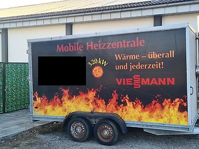 Vissmann Böckmann mobile Ölheizung, 320kW Vissmann-Ölbrenner