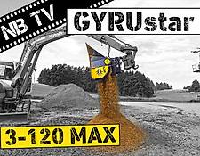 GYRUStar 3-120MAX | Sieblöffel für Bagger und Radlader | Separatorschaufel