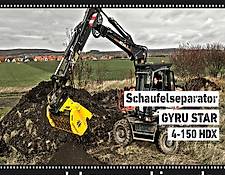 GYRUStar 4-150HDX | Siebschaufel für Radlader und Bagger ab 13 t