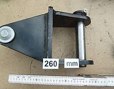 Rock - Kreuzgelenk Hydraulik-Greifer HG 1-4 - Bagger oben Bolzen 40 mm, Stielbreite 150 mm - Drehmotor unten: für Bolzen 25 mm, für Aufnahme-Breite 50 mm