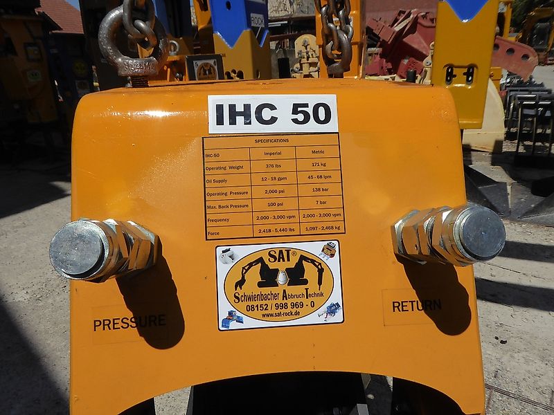Indeco - hydraulische Rüttelplatte IHC 50 Festanbau - Bagger: 1,7t-8t