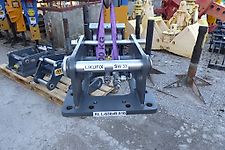 Liebherr - SW-Adapterplatte SW 33 Likufix original 2 Leitungen - bestückt für HH/ PU - Bohrbild auf Kundenanfrage - SW-Identmaße: 60-330-400-330-60 - Bagger: 8t-25t