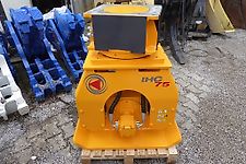 Indeco - hydraulische Rüttelplatte IHC R 75 - mit Drehen, hydraulisch endlos drehbar - Bagger: 4t-14t